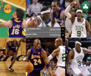 puzzel NBA Finals 2009-10, Game 3, Los Angeles Lakers 91 - Boston Celtics 84