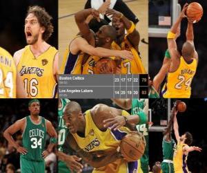 puzzel NBA Finals 2009-10, Game 7, Boston Celtics 79 - Los Angeles Lakers 83