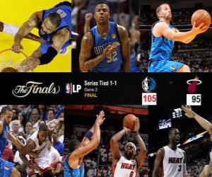 puzzel NBA Finals 2011, 6 e game, Dallas Mavericks 105 - Miami Heat 95