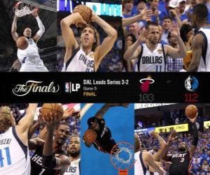 puzzel NBA Finals 2011, Game 5, Miami Heat 103 - Dallas Mavericks 112