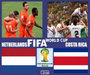 puzzel Nederland - Costa Rica, kwartfinales, Brazilië 2014