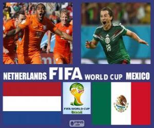 puzzel Nederland - Mexico, achtste finale, Brazilië 2014