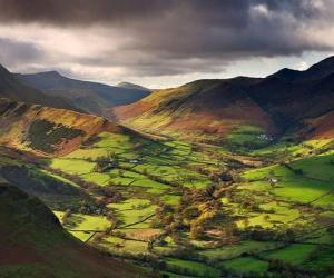 puzzel Newlands Valley, Cumbria, Engeland