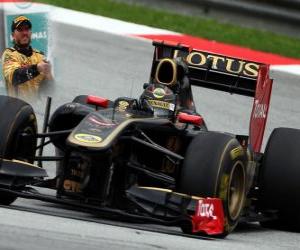 puzzel Nick Heidfeld - Renault - Sepang, Maleisische Grand Prix (2011) (3e plaats)