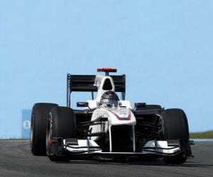 puzzel Nick Heidfeld - Sauber - Interlagos 2010