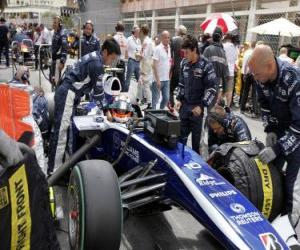 puzzel Nico Hülkenberg - Williams - Monte-Carlo 2010