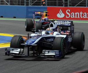 puzzel Nico Hülkenberg - Williams - Valencia 2010