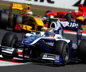 puzzel Nico Hülkenberg - Williams - Silverstone 2010