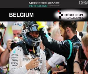 puzzel Nico Rosberg, de Belgische Grand Prix 2016