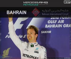 puzzel Nico Rosberg G.P Bahrein 2016