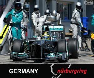 puzzel Nico Rosberg - Mercedes - Nürburgring, 2013