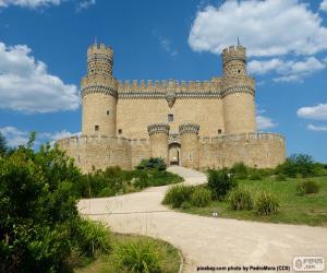 puzzel Nieuwe kasteel van Manzanares el Real, Spanje