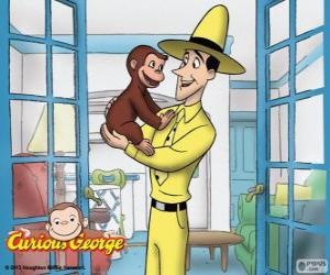puzzel Nieuwsgierige aapje George en Ted