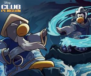 puzzel Ninja pinguins, personage uit de beroemde Club Penguin