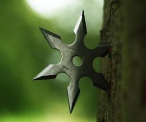 puzzel Ninja ster - shuriken-