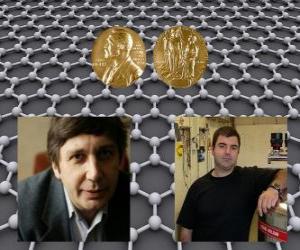 puzzel Nobelprijs voor de Natuurkunde 2010 - Andrey Gueim en Konstantin Novosiolov -