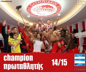 puzzel Olympiakos FC kampioen 2014-2015