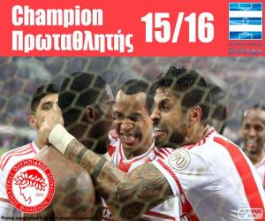 puzzel Olympiakos FC kampioen 2015-2016