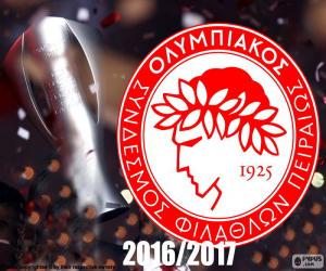 puzzel Olympiakos FC kampioen 2016-2017