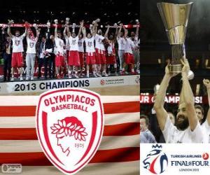 puzzel Olympiakos Piraeus, Euroleague Basketball 2013 kampioen