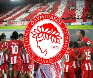 puzzel Olympiakos Piraeus FC, de Griekse team voetbal