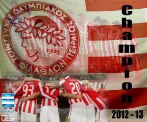 puzzel Olympiakos Piraeus, Super League 2012-2013 kampioen