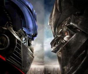 puzzel Optimus vs Megatron