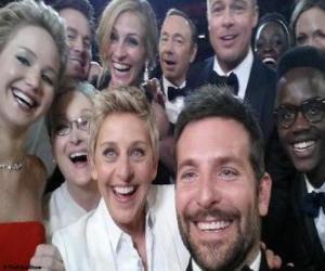 puzzel Oscars 2014, selfie