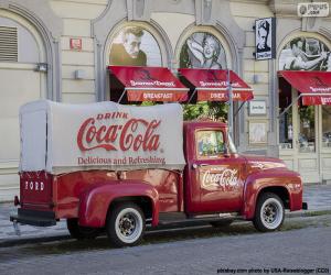 puzzel Oude Coca-Cola truck