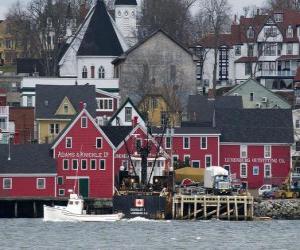 puzzel Oude Stad Lunenburg, Canada