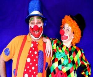 puzzel Paar clowns