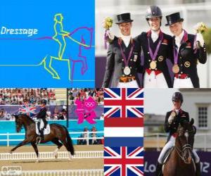 puzzel Paardrijden dressuur individuele Londen 2012