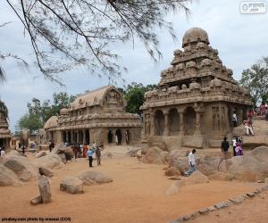 puzzel Pancha Rathas, India