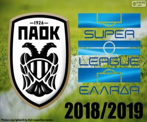 puzzel PAOK Saloniki, kampioen 2018-2019