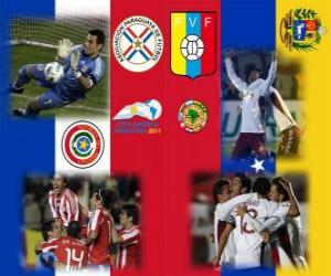 puzzel Paraguay - Venezuela, halve finales, Copa America Argentinië 2011