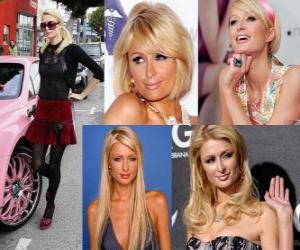 puzzel Paris Hilton is een socialite, auteur, model, actrice, ontwerper en zanger.