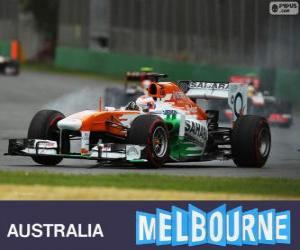 puzzel Paul di Resta - Force India - Melbourne 2013