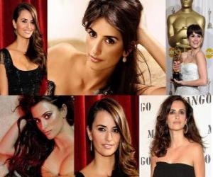 puzzel Penelope Cruz is de eerste Spaanse actrice die een Oscar dankzij de film Vicky Cristina Barcelona van Woody Allen geregisseerd door te krijgen.