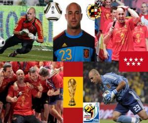 puzzel Pepe Reina (een bescheiden spreker) Spaanse team keeper of doelman