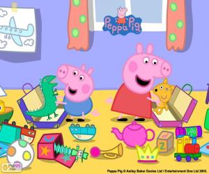 puzzel Peppa Pig en George