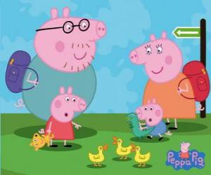 puzzel Peppa Pig en zijn familie