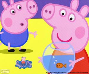 puzzel Peppa varken mascotte