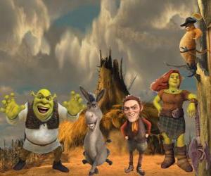 puzzel Personages, in de nieuwste film Shrek Forever After