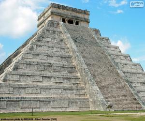 puzzel Piramide van Kukulcán, Mexico