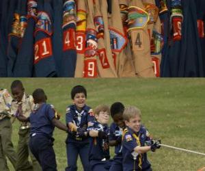 puzzel Plaatselijke scouts en begeleiders