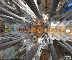 puzzel Plafond, Sagrada Familia, Barcelona