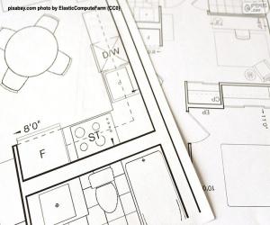 puzzel Plattegrond van een woning