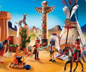 puzzel Playmobil Indiase camp