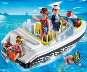 puzzel Playmobil motorboot