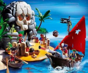 puzzel Playmobil Piraten Scene